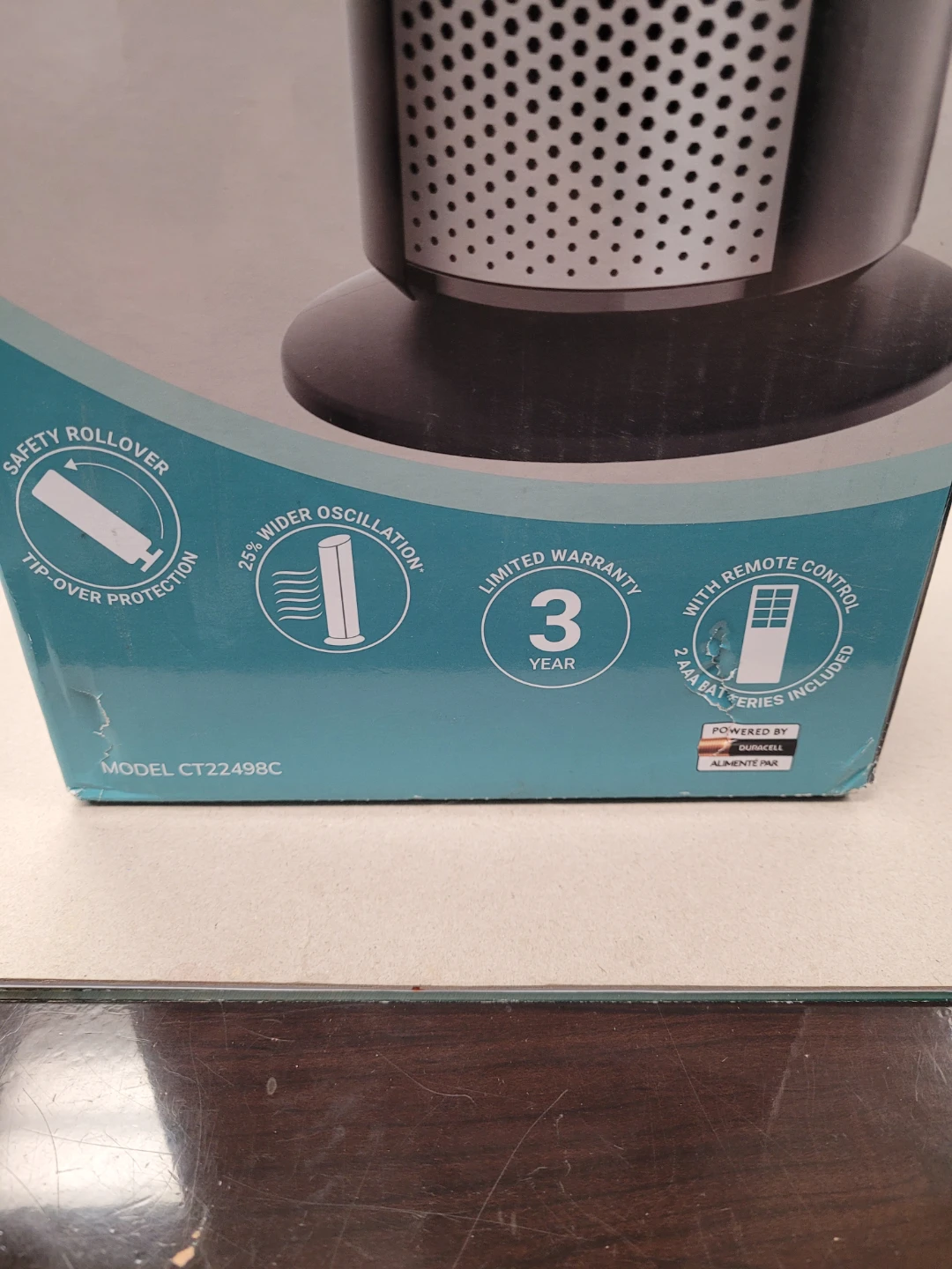 Lasko Digital Ceramic Tower Heater CT22498C with Remote - photo 2