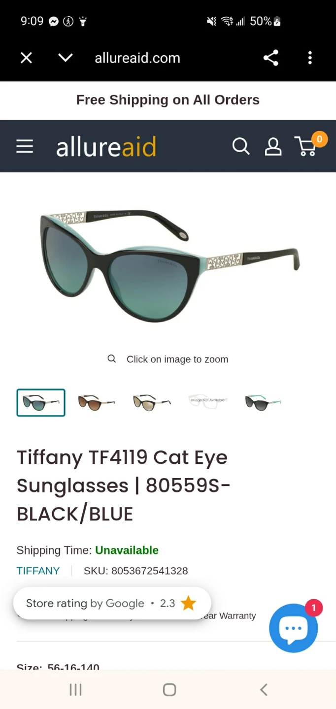 Tiffany TF4119 Cat Eye Sunglasses - photo 2