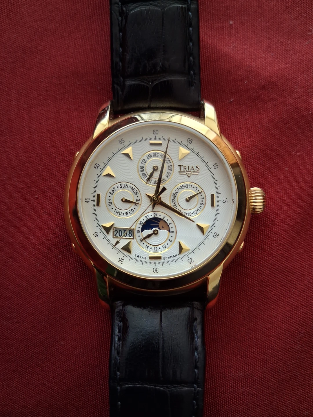 Trias Automatic Watch with Leather Strap - photo 3