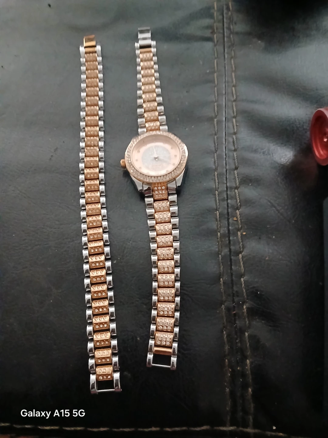 Women's Rhinestone Watch - Two-Tone - photo 2
