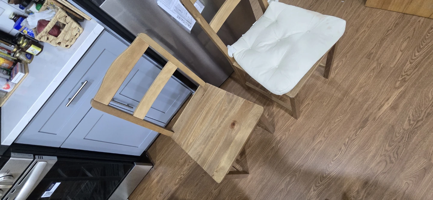 Wood Dining Table and Chairs Set - photo 2