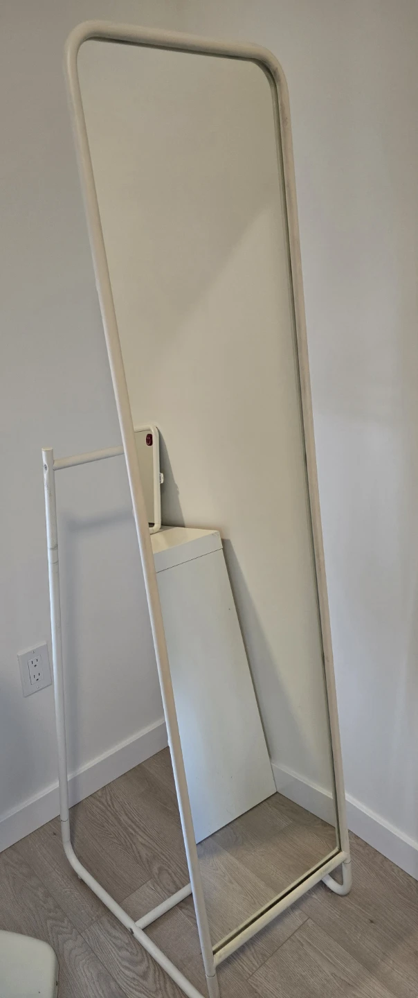 Floor Mirror with White Frame - photo 3