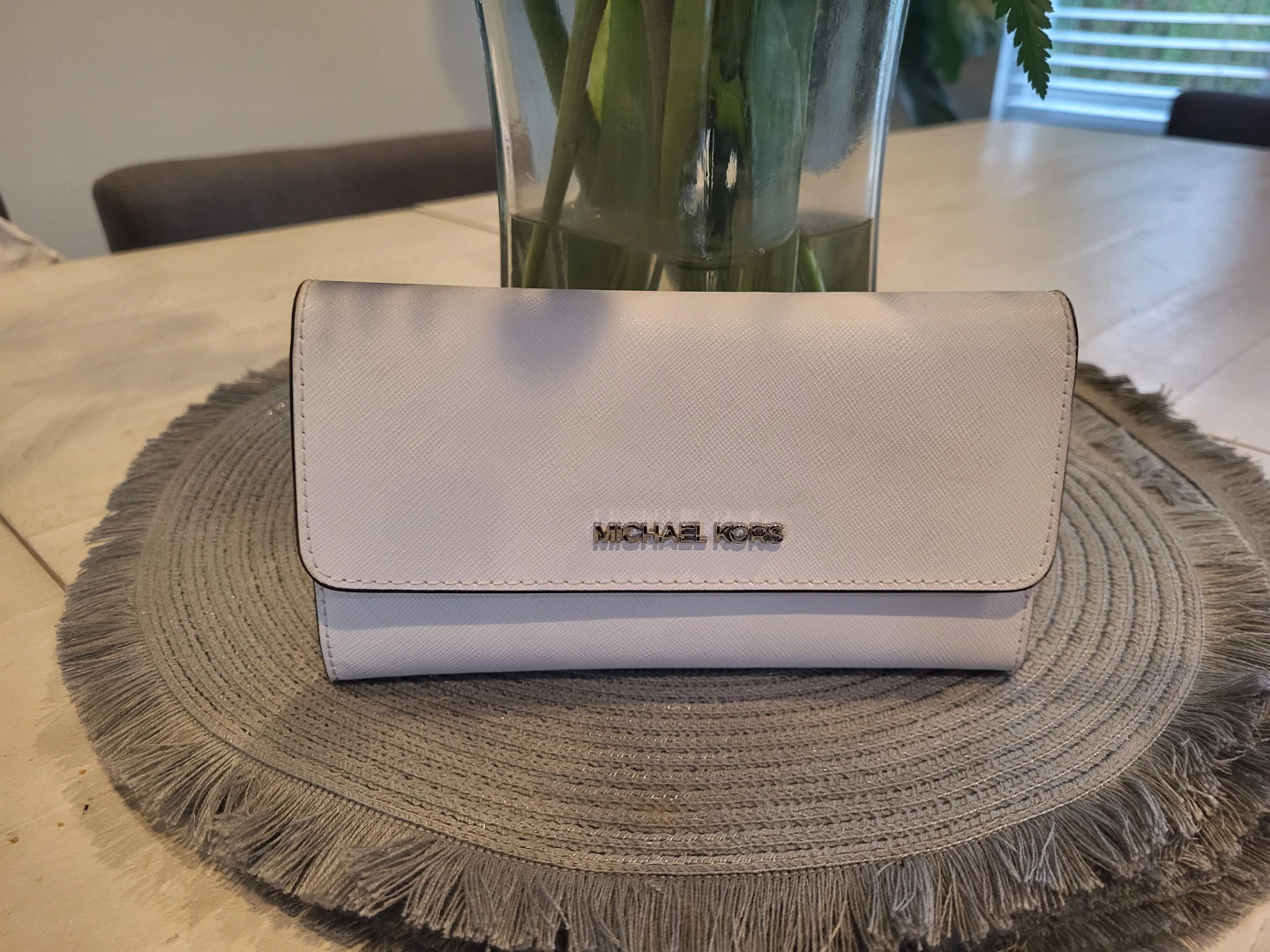 Michael Kors White Leather Wallet