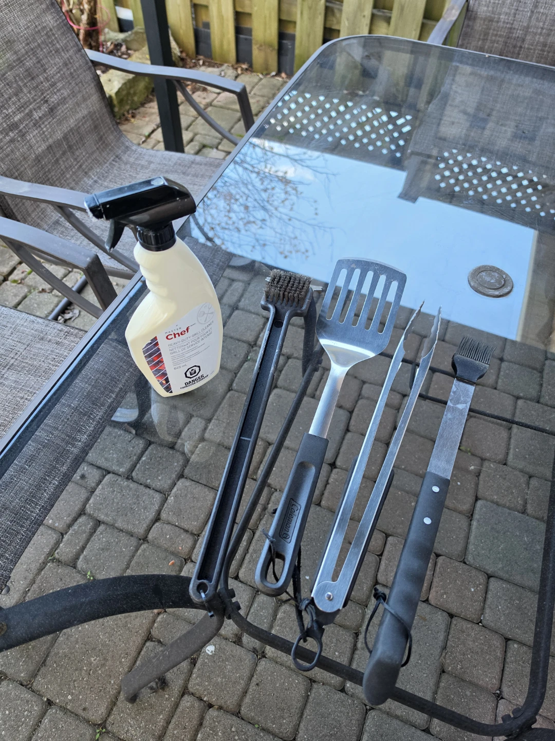 Coleman BBQ Grill Tool Set with Grill Cleaner