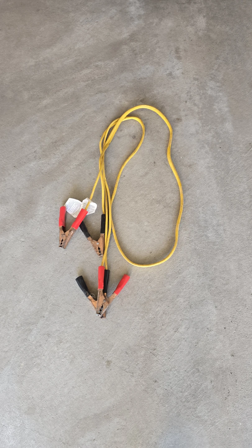 Yellow Jumper Cables with Clamps