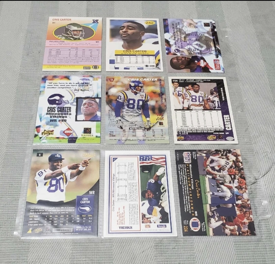 33 Cards NFL HOF Chris Carter - photo 5