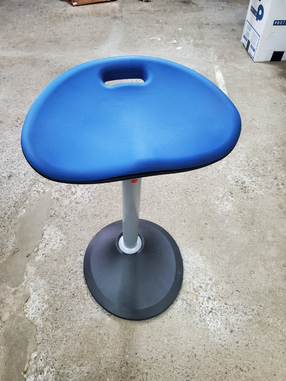 Blue Adjustable Standing Ergonomic Desk Stool