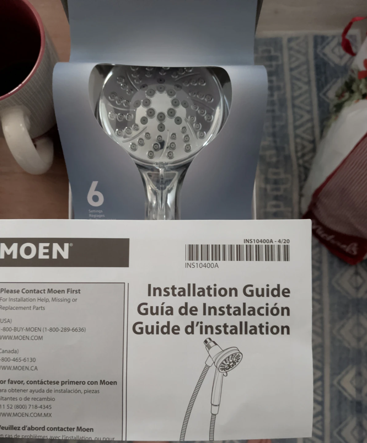Moen Handheld Shower Head with 6 Settings