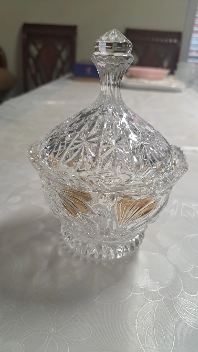 Crystal Candy Dish with Lid
