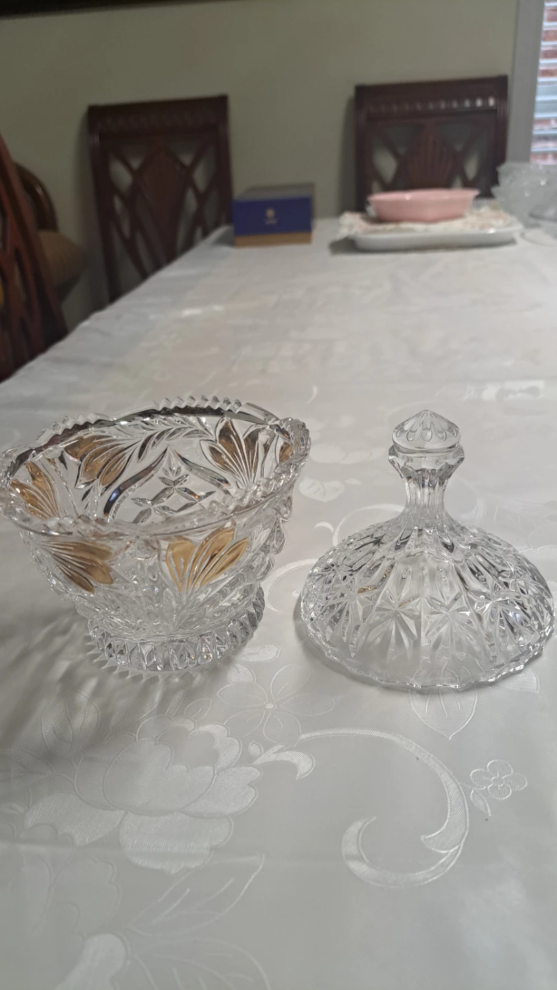 Crystal Candy Dish with Lid - photo 4
