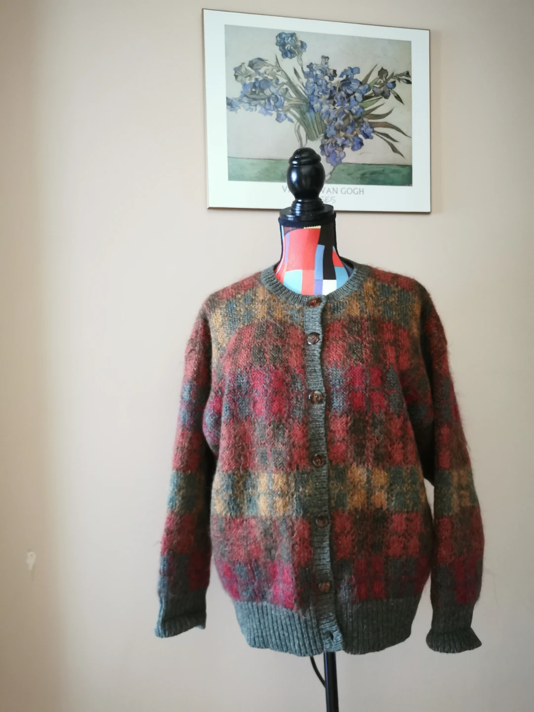 Vintage Susan Bristol Mohair Blend Sweater Jacket