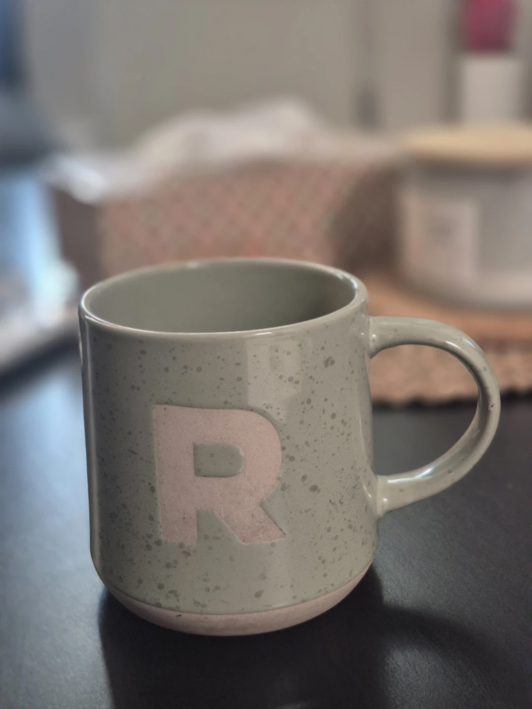 Speckled "R" Mug