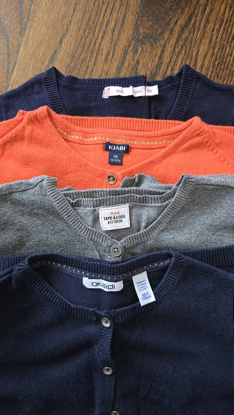 Lot of 4 Girls' Cardigans - Size 8Y - photo 2