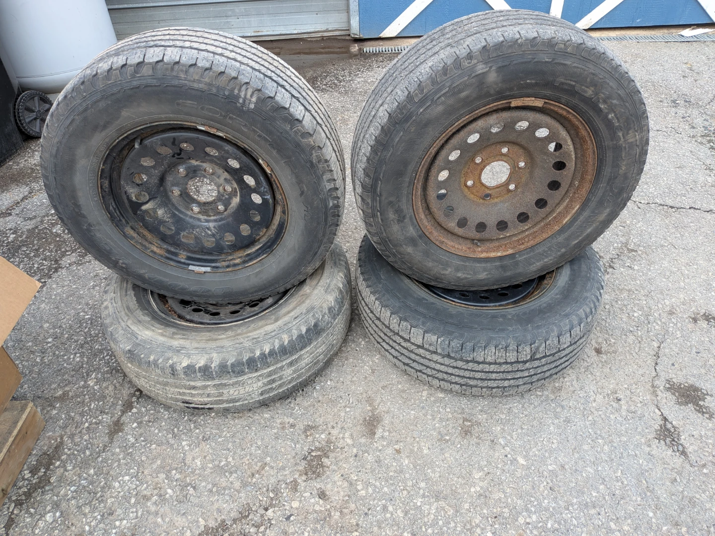 Set of 4 Used Tires with Rims