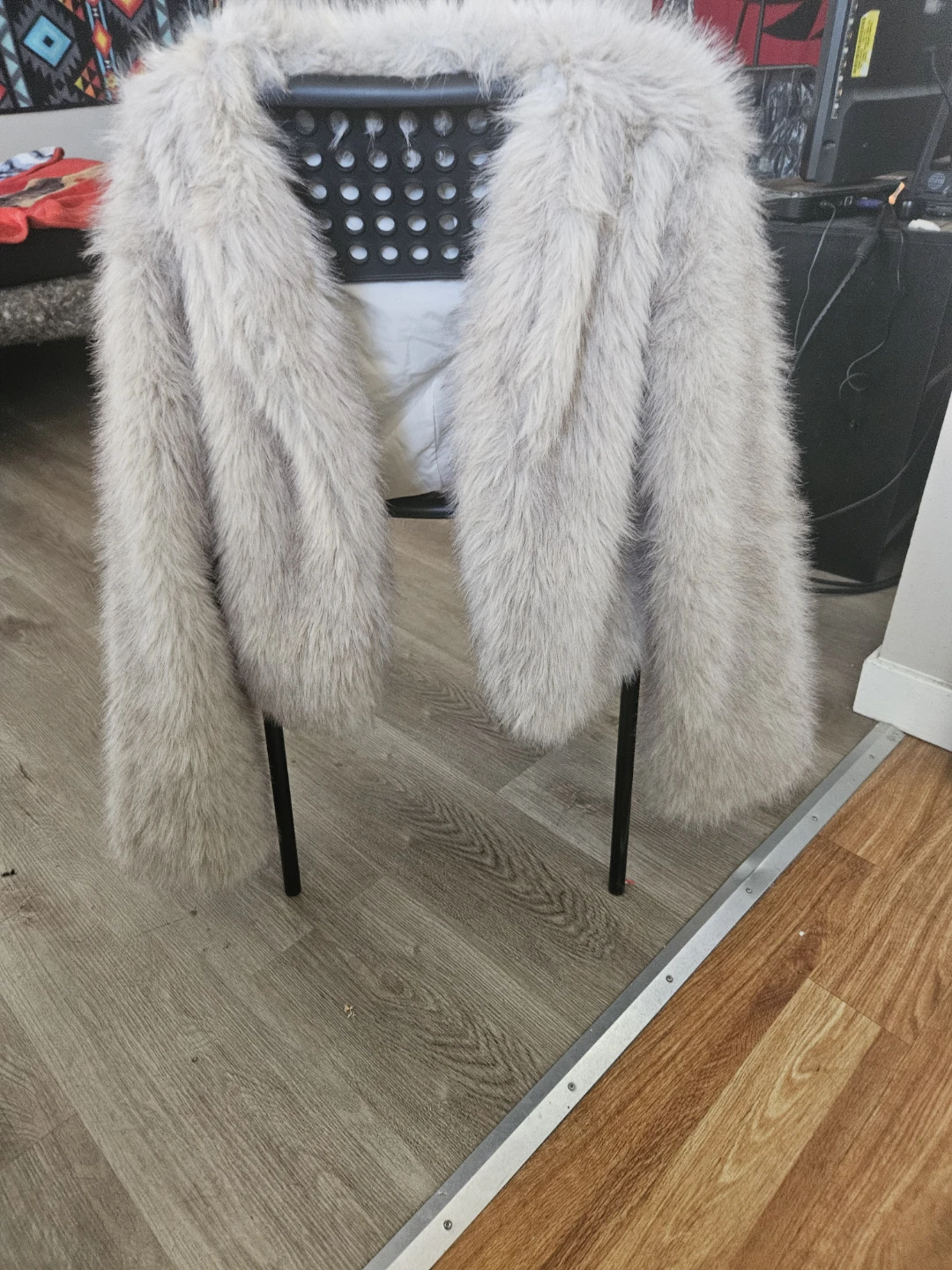 Light Pink Faux Fur Jacket - photo 3