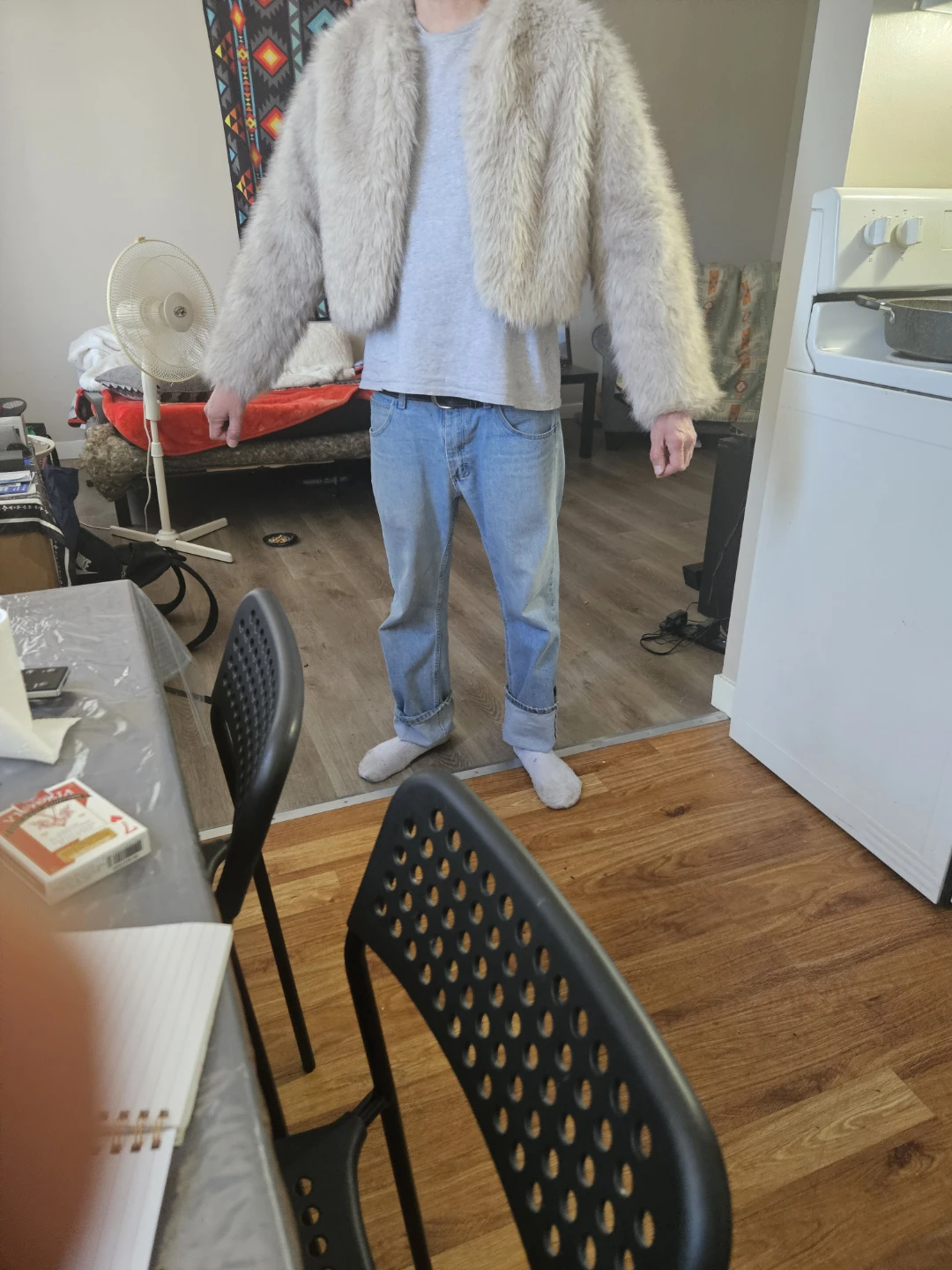 Light Pink Faux Fur Jacket - photo 5