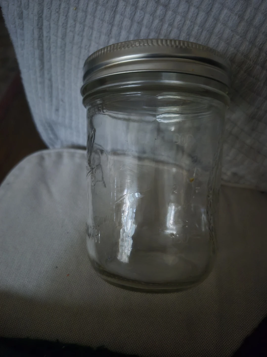 Glass Jar with Silver Lid