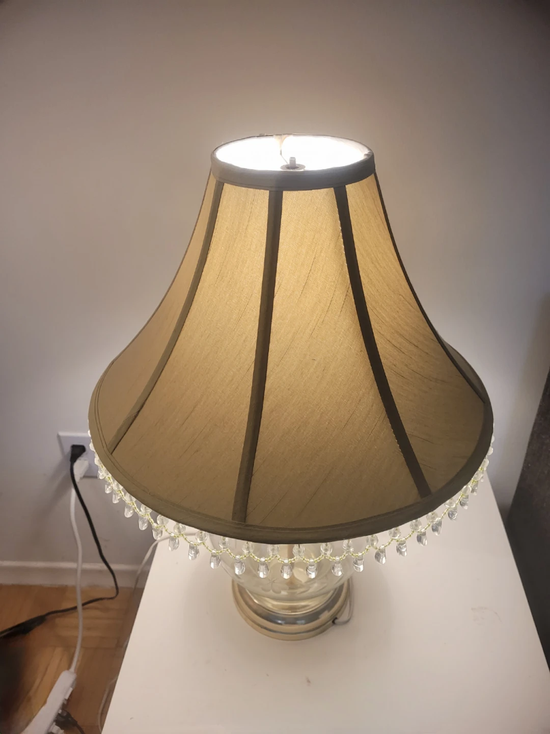 Table Lamp with Beaded Trim - photo 2