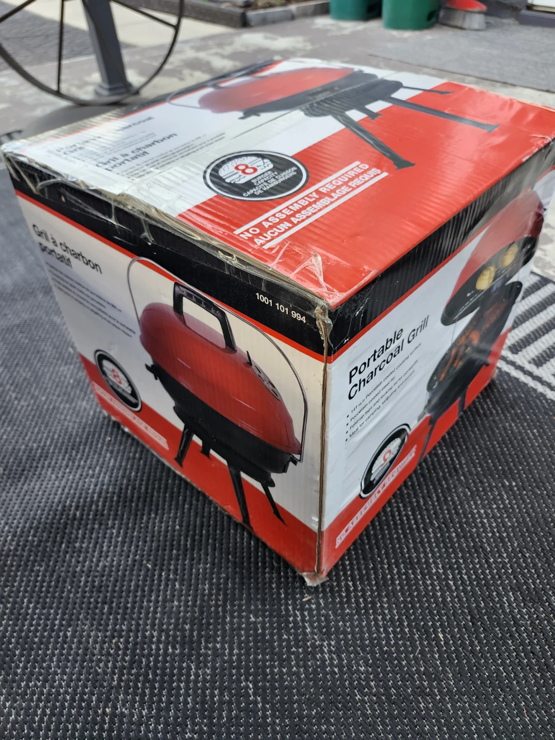 Portable Charcoal Grill - Red - photo 3