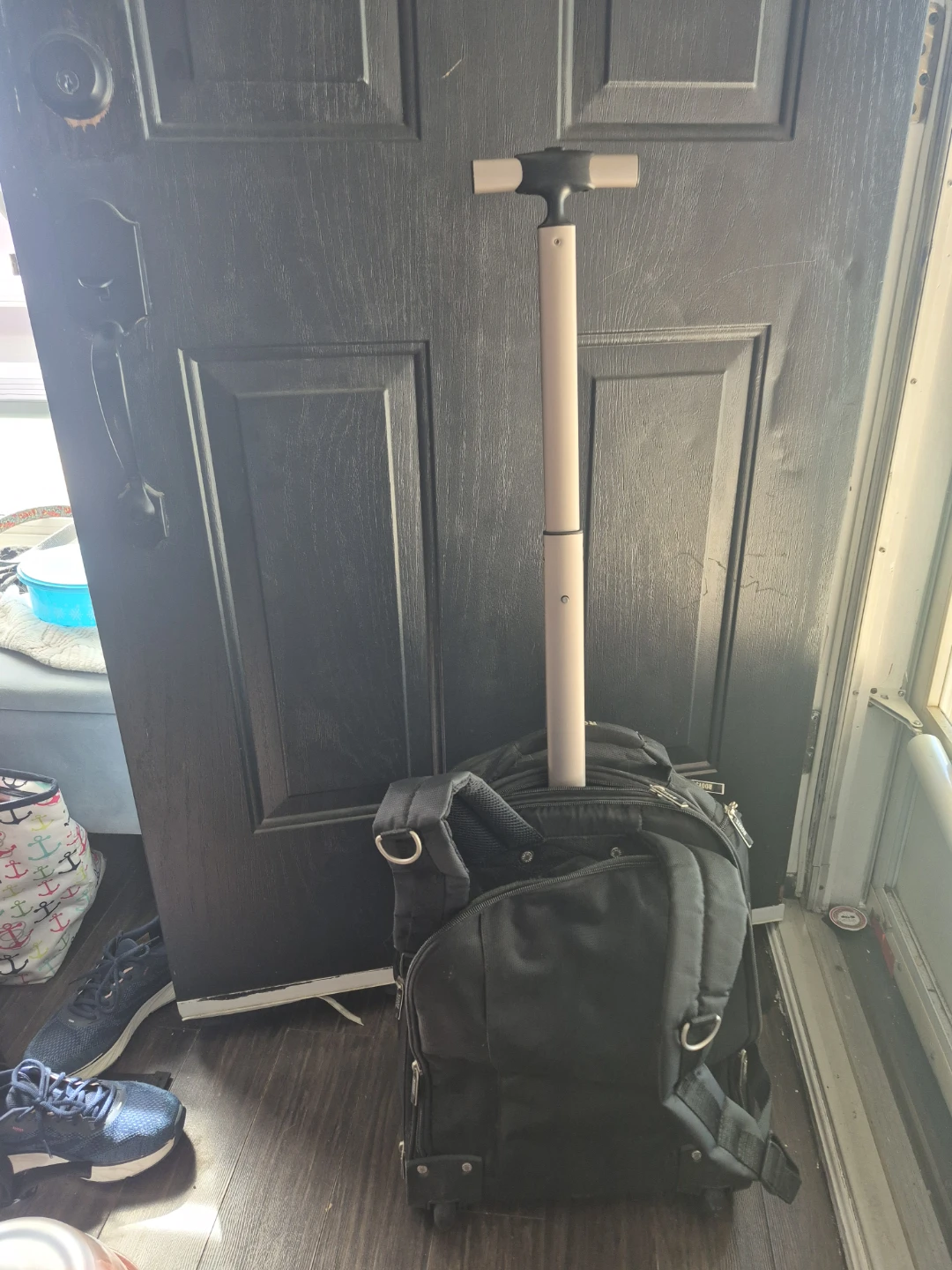 Roots Black Rolling Backpack - photo 4