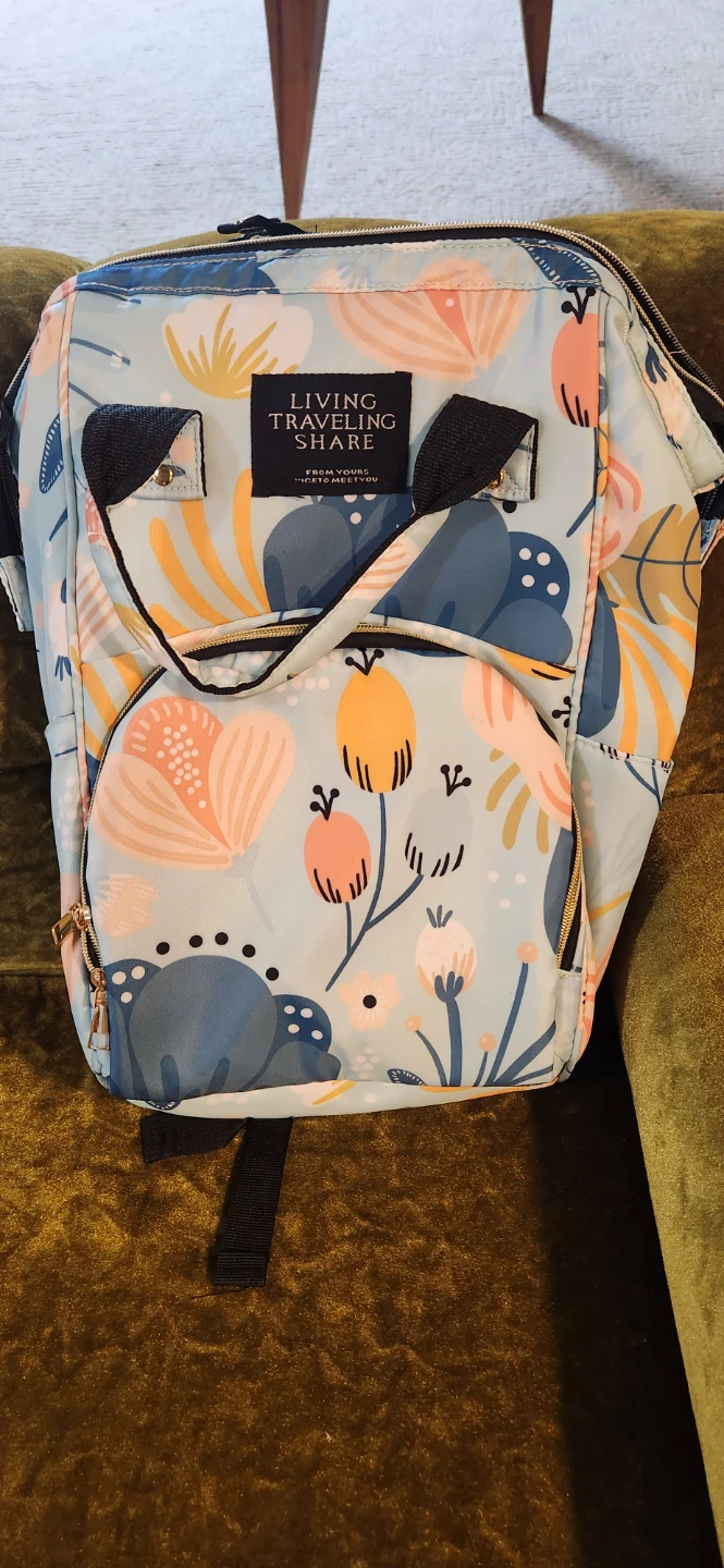 Brand new diaper bag back oak