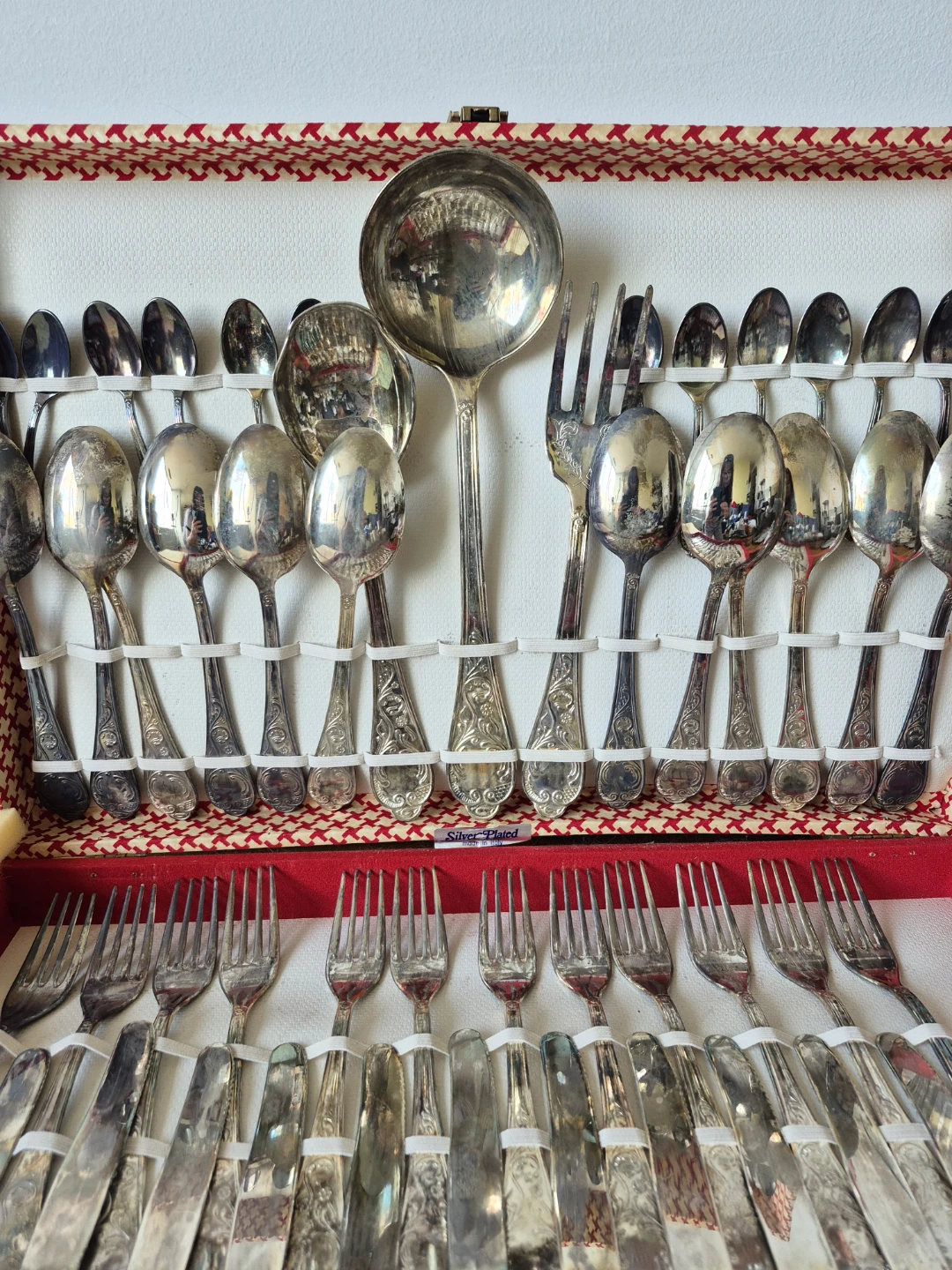 Silver Plated Cutlery Set with Case - photo 3