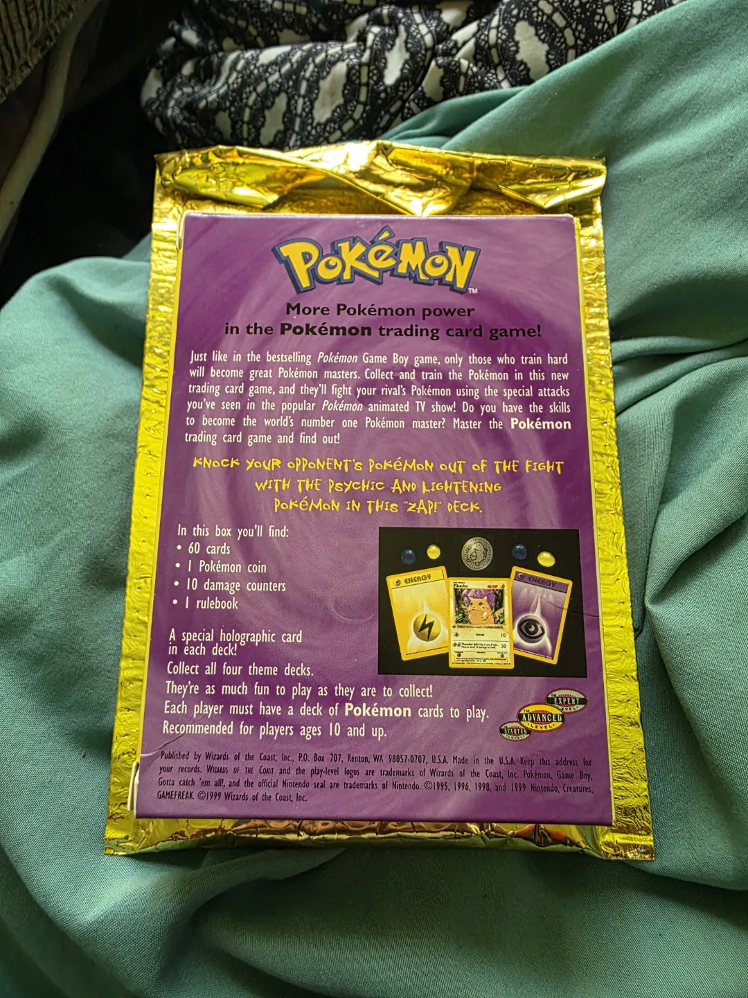 Pokemon "Zap!" Theme Deck Trading Card Game - photo 2
