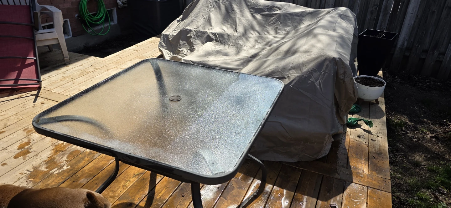 Glass Top Patio Table and Chairs - photo 4