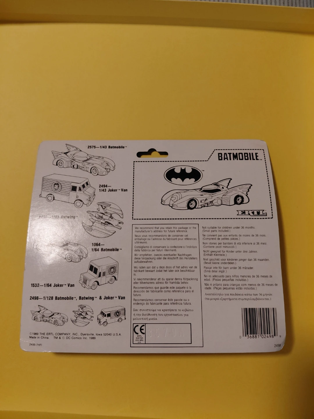 Ertl Batman Die-Cast Batmobile, Batwing & Joker Van Set - photo 2