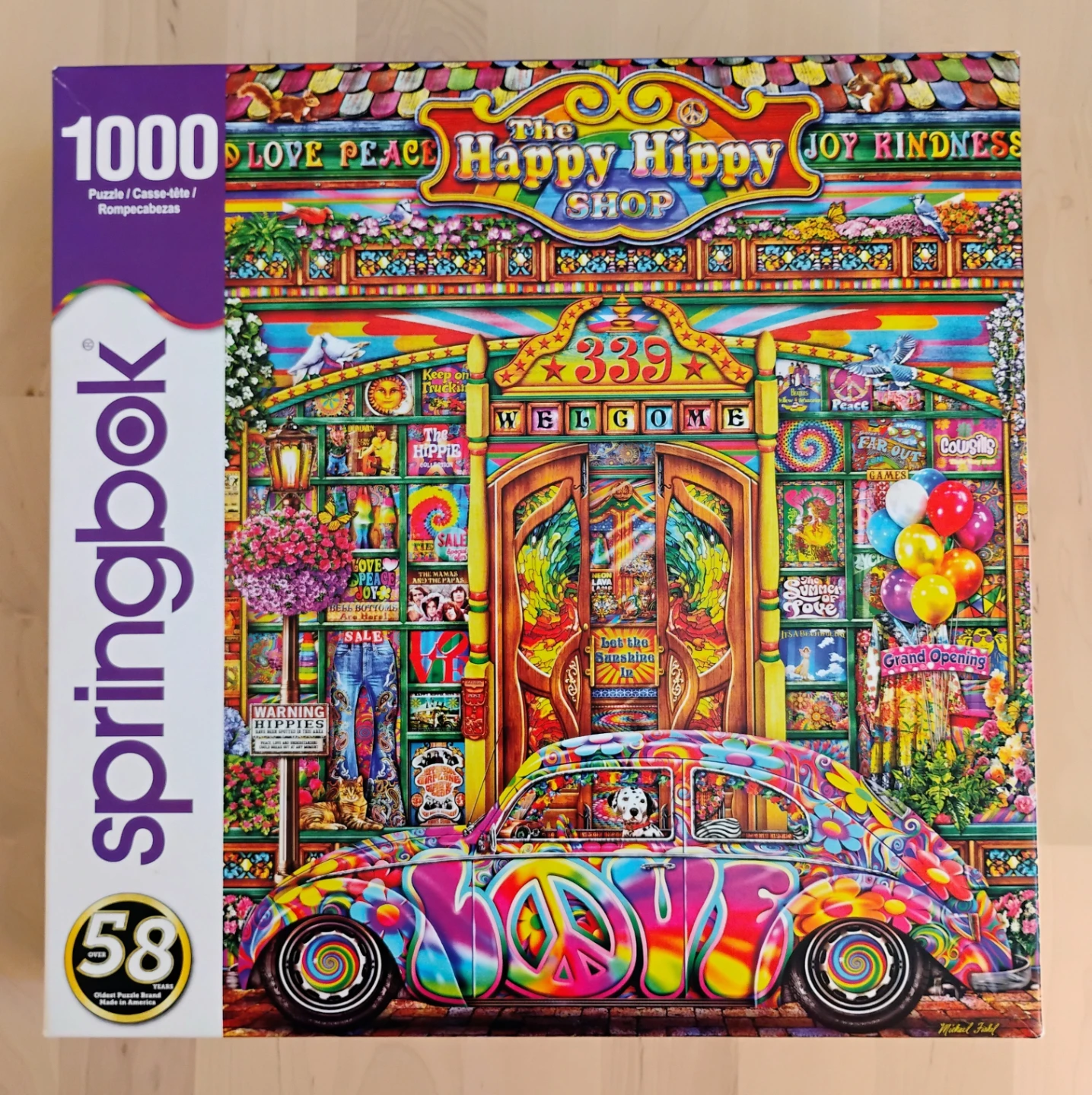 Springbok The Happy Hippy Shop 1000 Piece Jigsaw Puzzle - photo 2