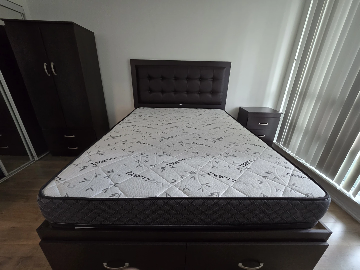 Queen Storage Bed with Dual Sided Mattress- Free delivery&Setup - photo 2