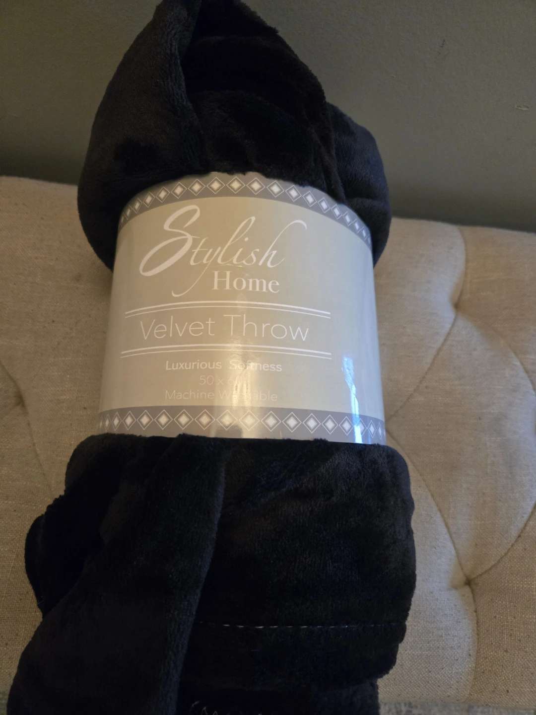 Stylish Home Velvet Throw Blanket 50 x 60 - photo 2