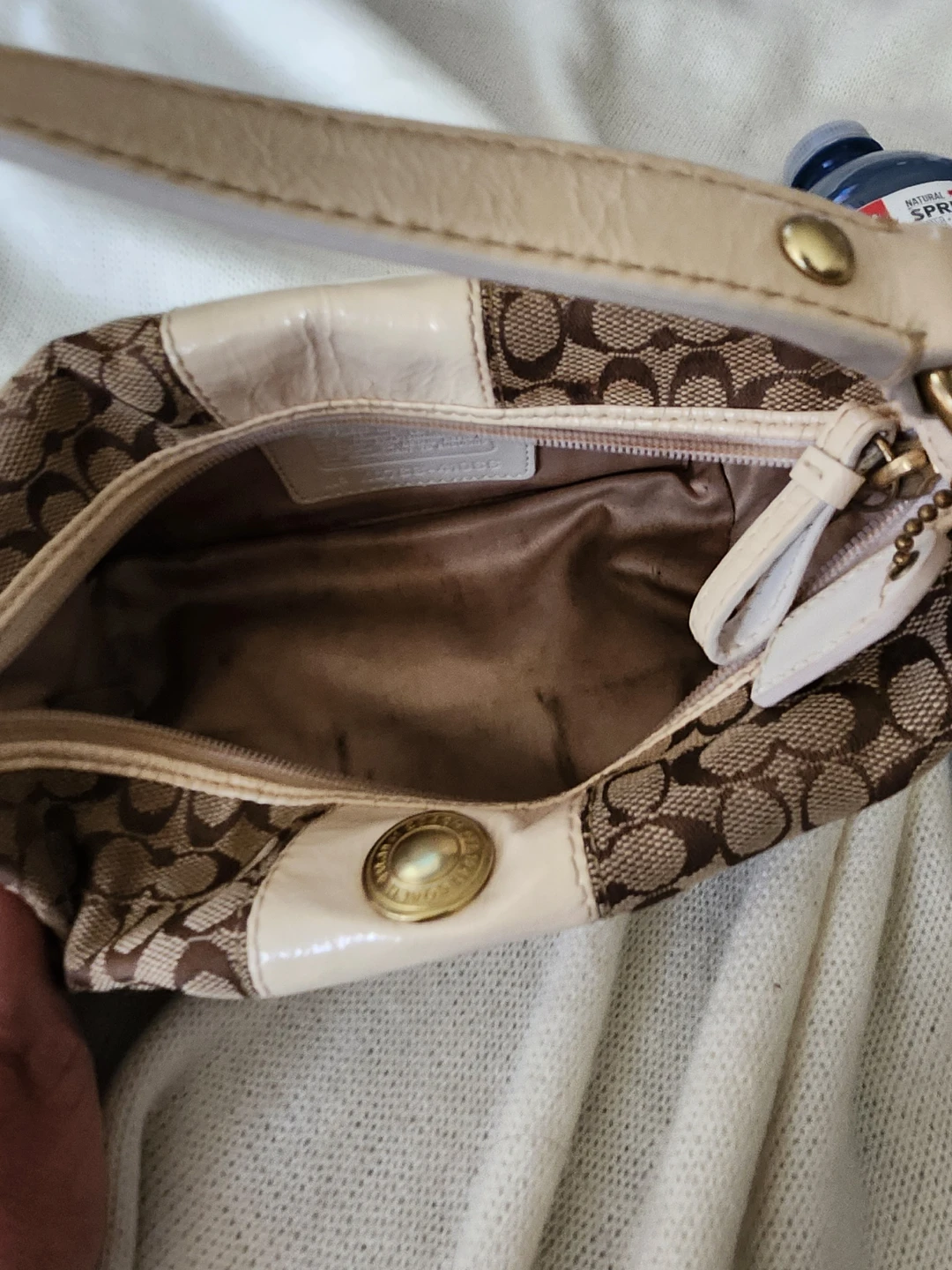 Coach Signature Monogram Canvas & Leather purse bag - photo 2