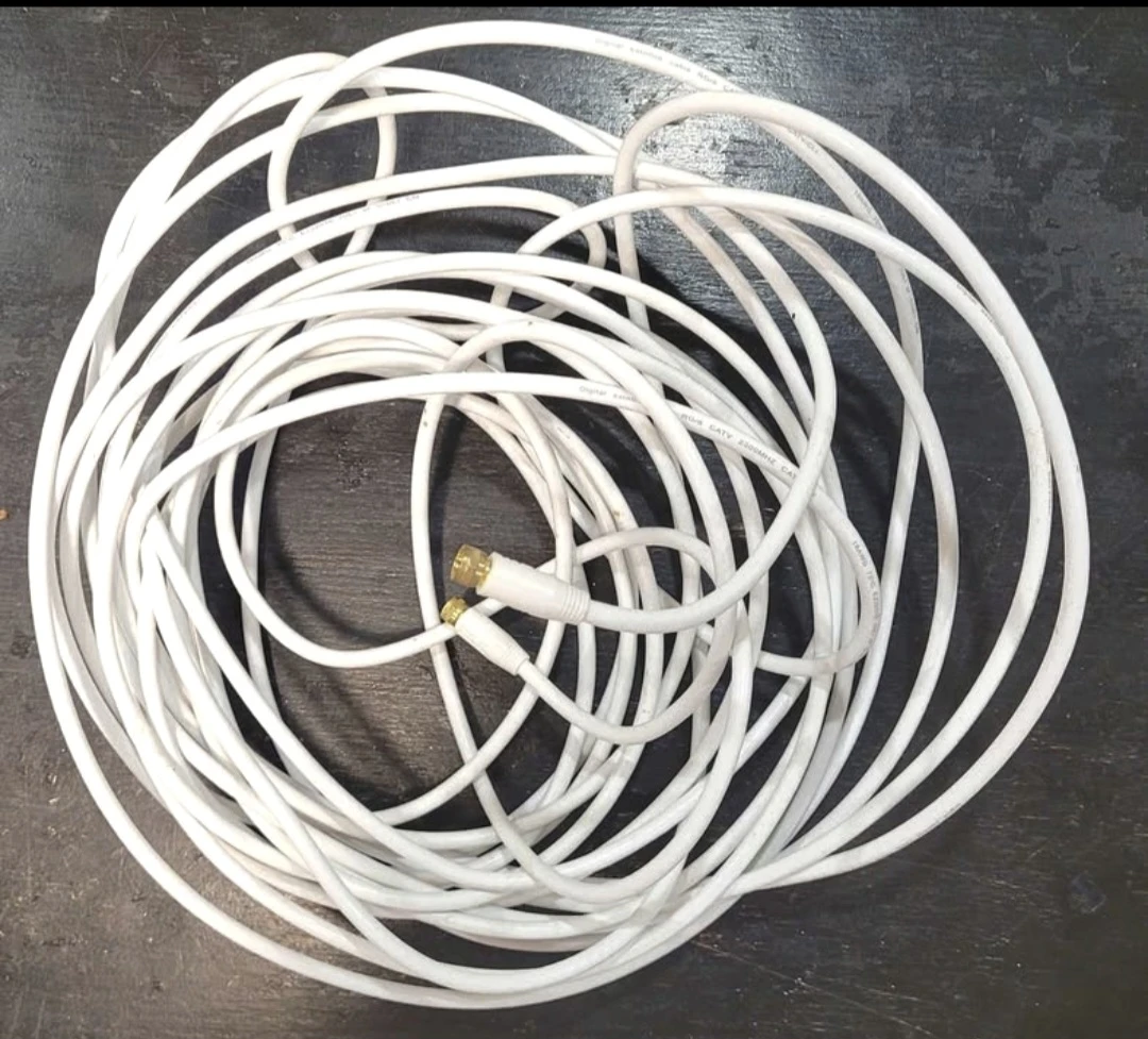 White Coaxial Cable