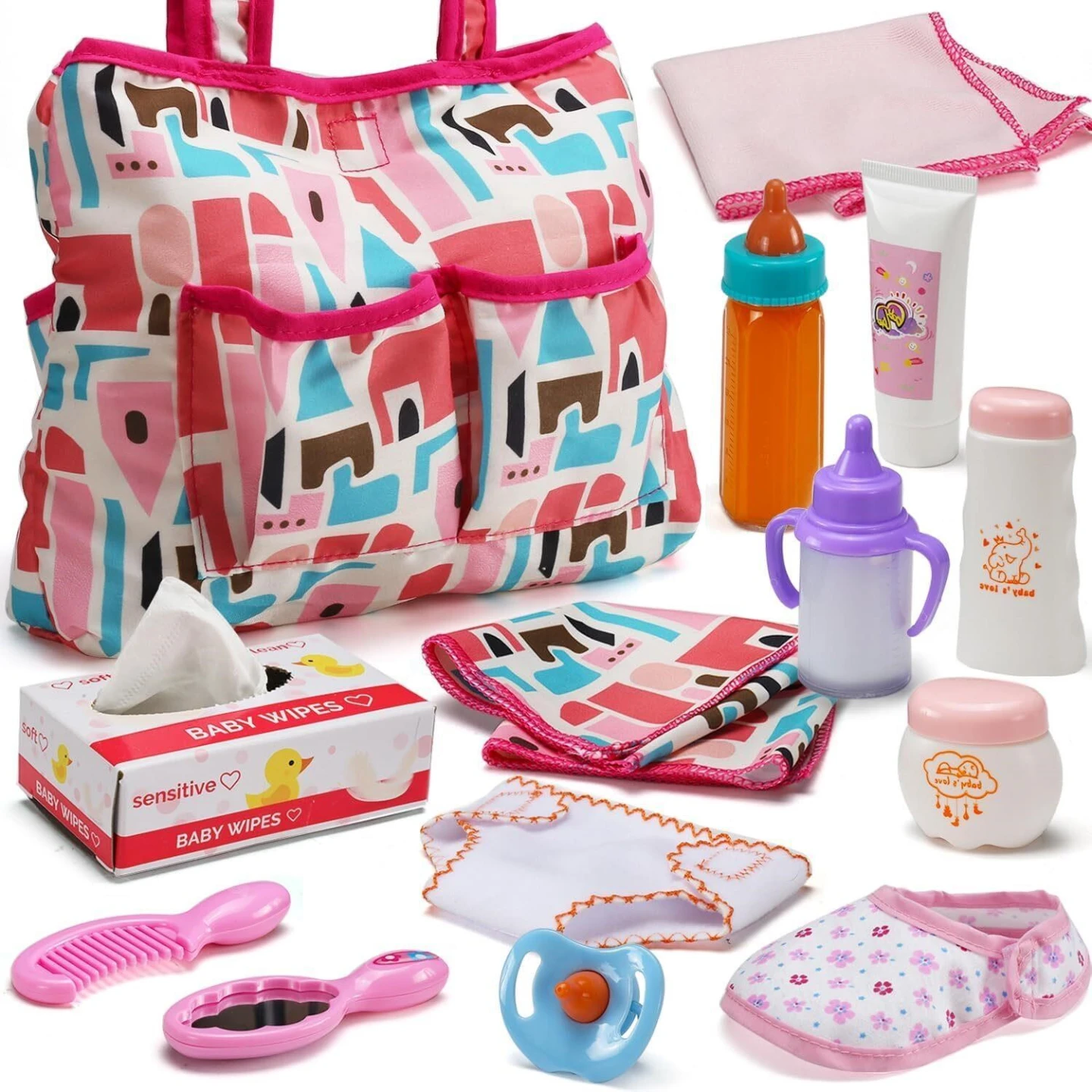 Baby Doll Accessory Set with Bag