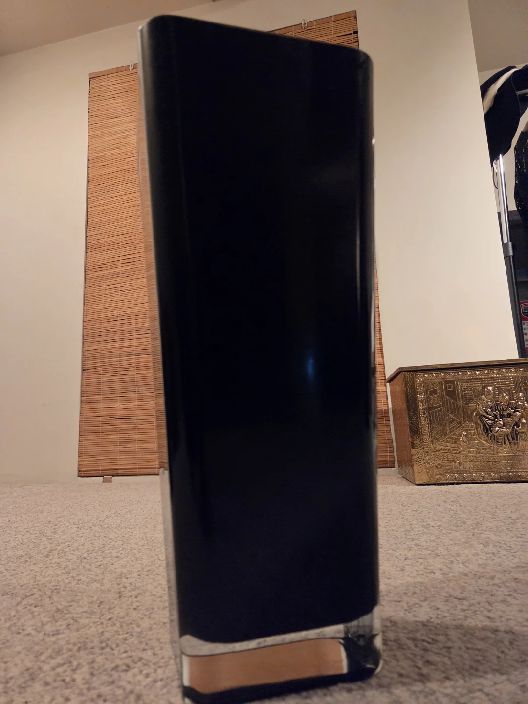 Tall Square Black Vase - photo 2