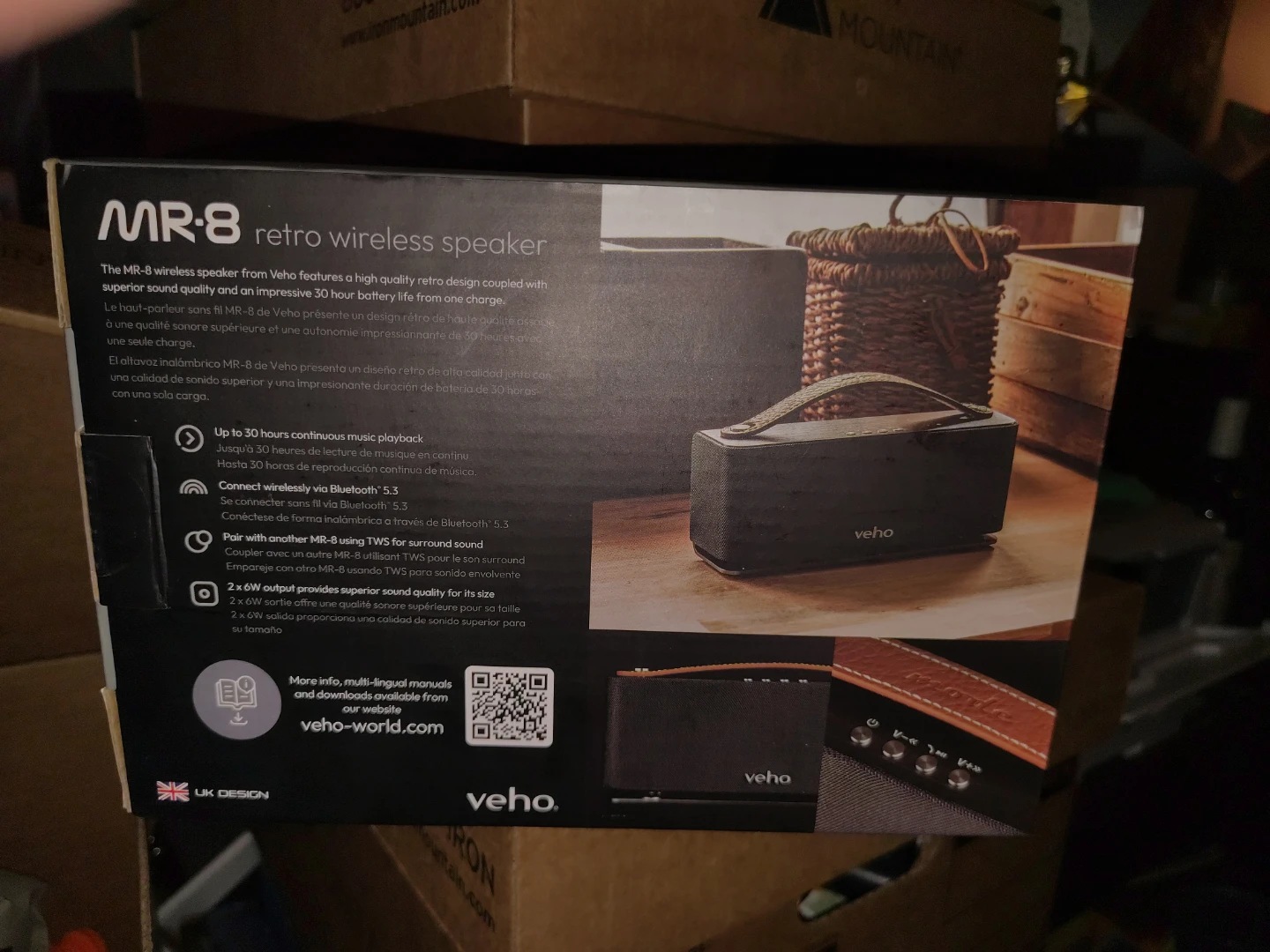 Veho MR-8 Retro Wireless Speaker - photo 2