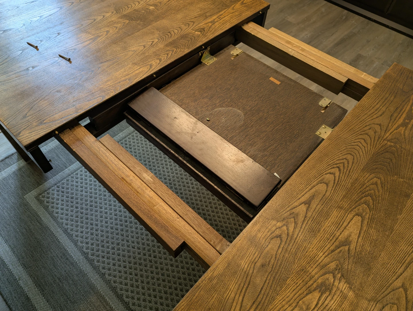 Wood Extendable Dining Table + 6 Chairs - photo 2