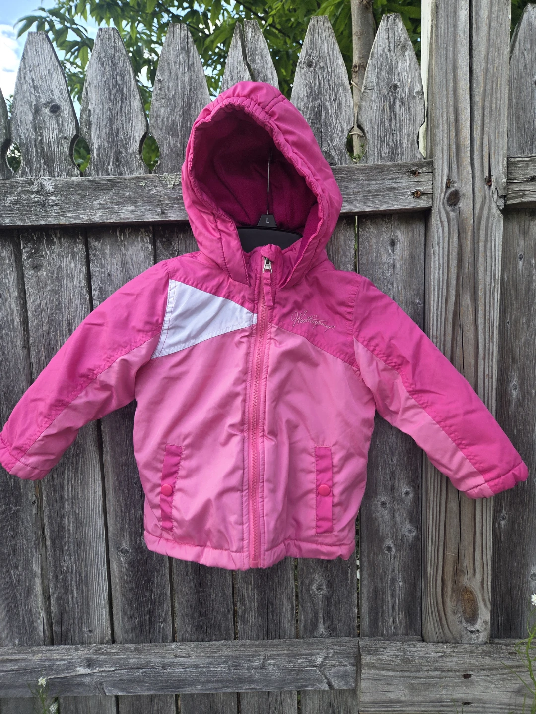 Weatherproof Kids' Pink Hooded Jacket - 24M