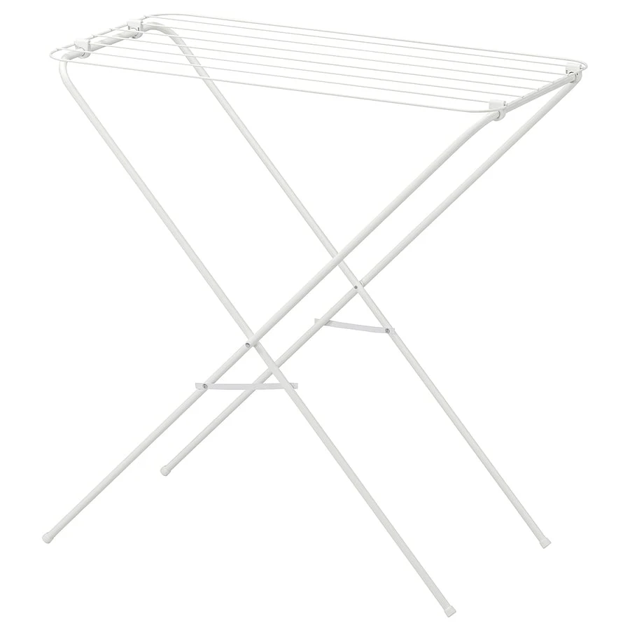 White Folding Clothes Drying Rack