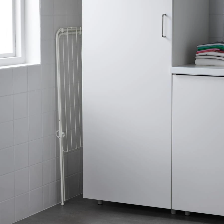 White Folding Clothes Drying Rack - photo 2