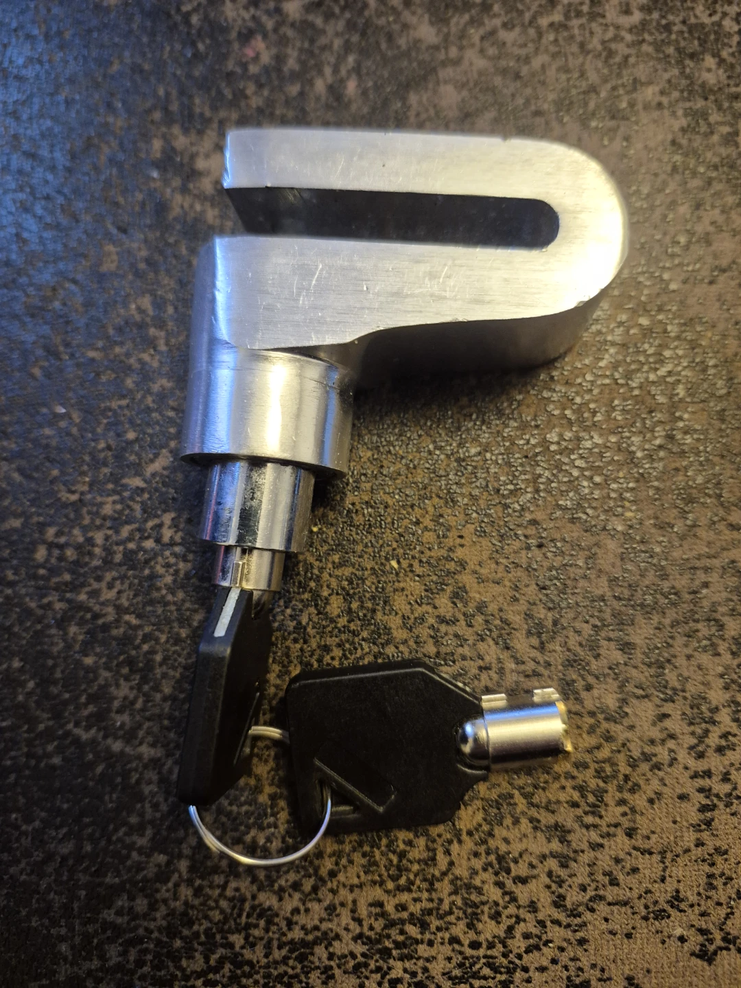 Metal Disc Lock w/ Keys (Wheel Lock for Scooter or Bike)