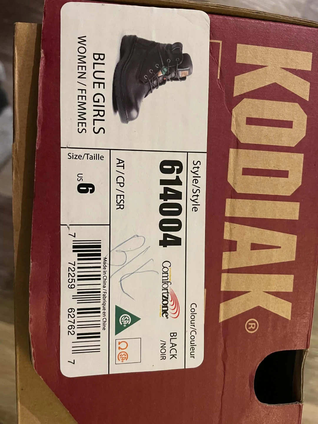 Kodiak "Blue Girls" Women's Work Boots - Size 6 - photo 4