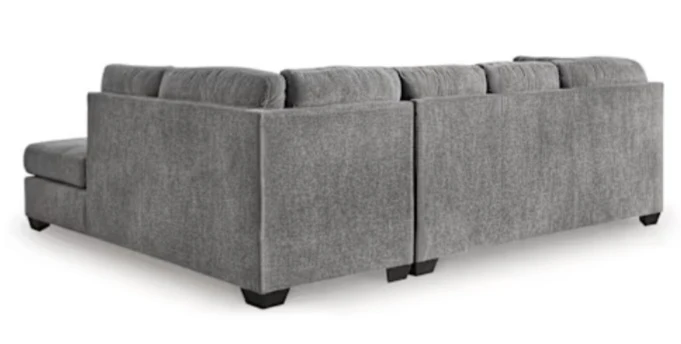 Grey Sectional Sofa with Ottoman - photo 2