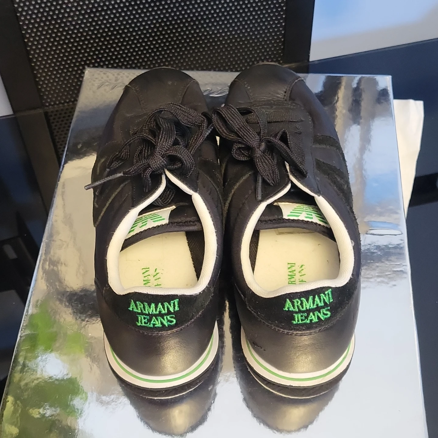 Armani Jeans Black Sneakers - photo 3