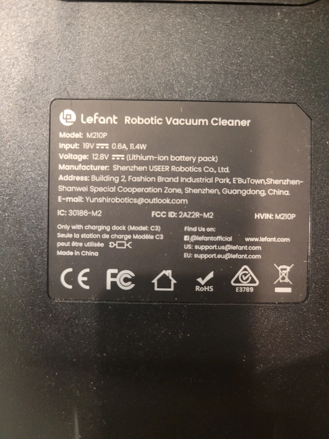 Lefant M210P Robotic Vacuum Cleaner - photo 3