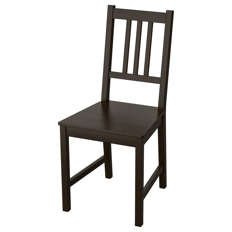 2 pcs - IKEA STEFAN Dining Chair - Dark Brown