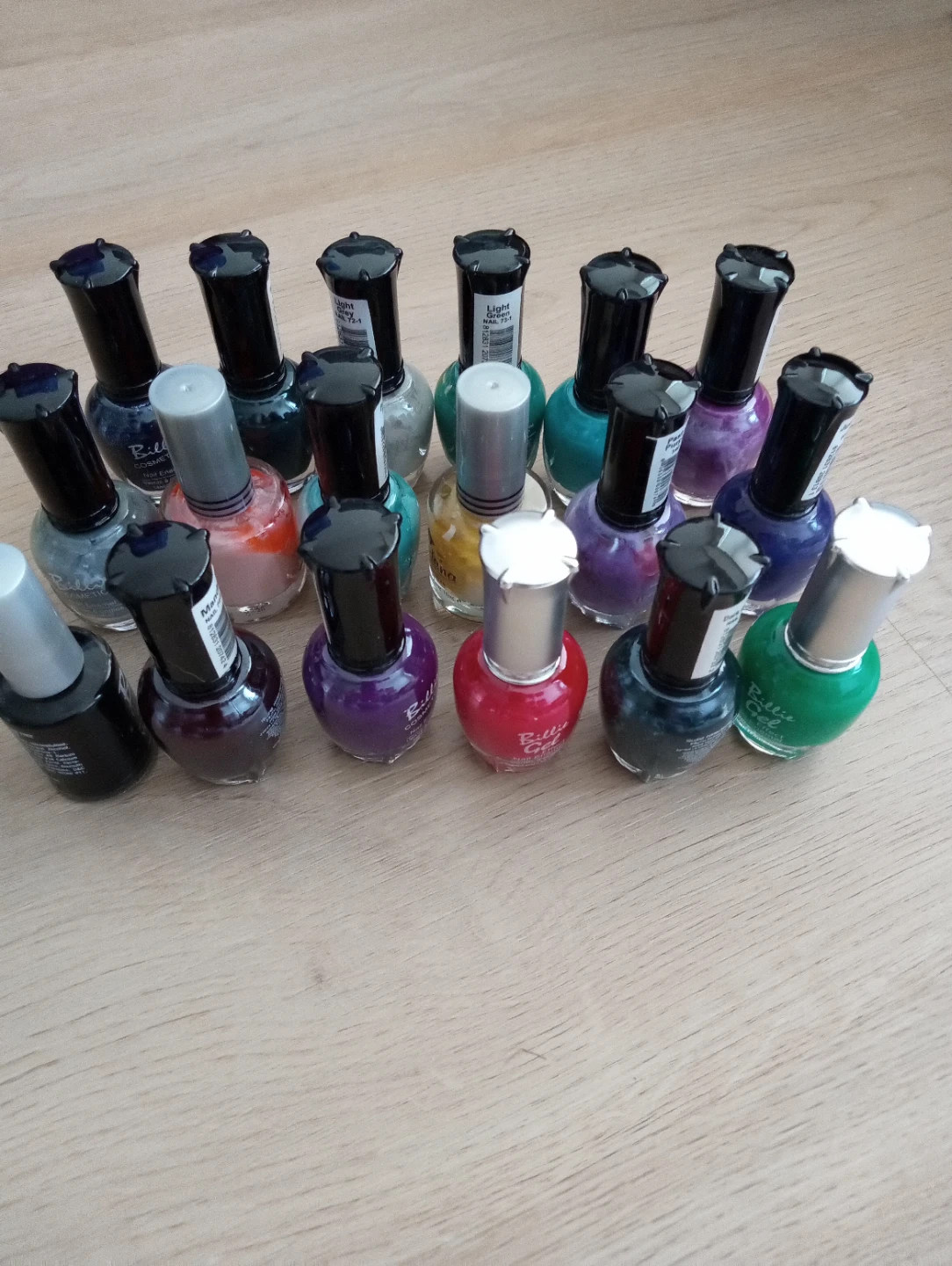 Assorted nail polishes $25, cancel trip.