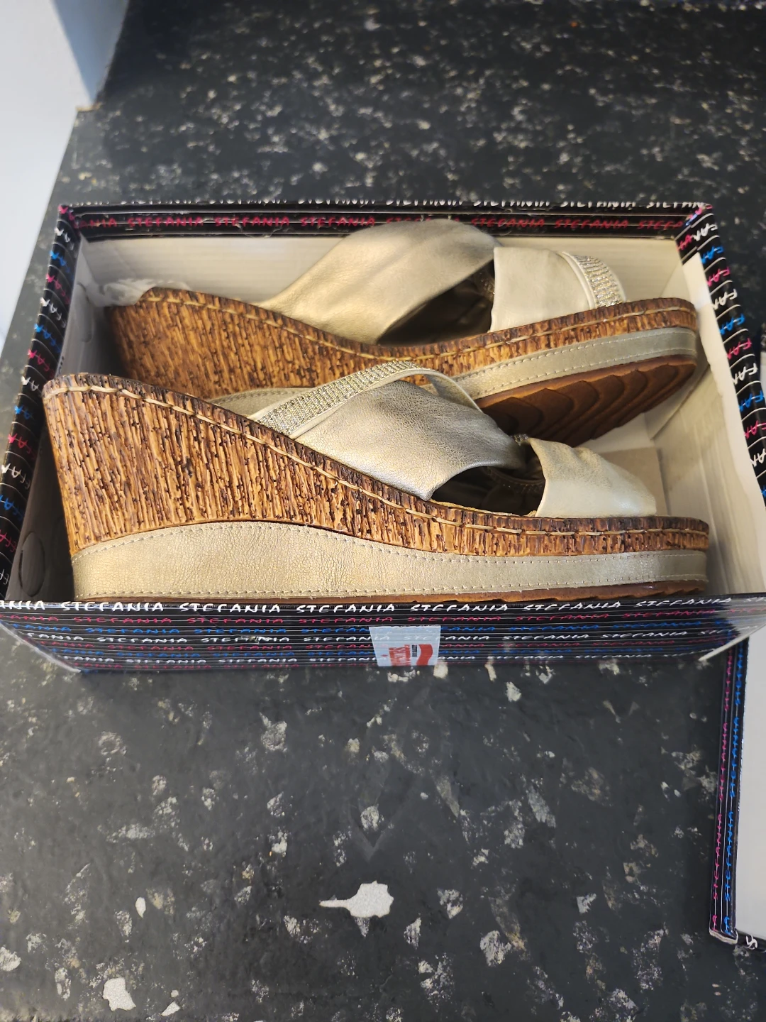 Stefania Italy Women's Wedge Sandals Size 40
