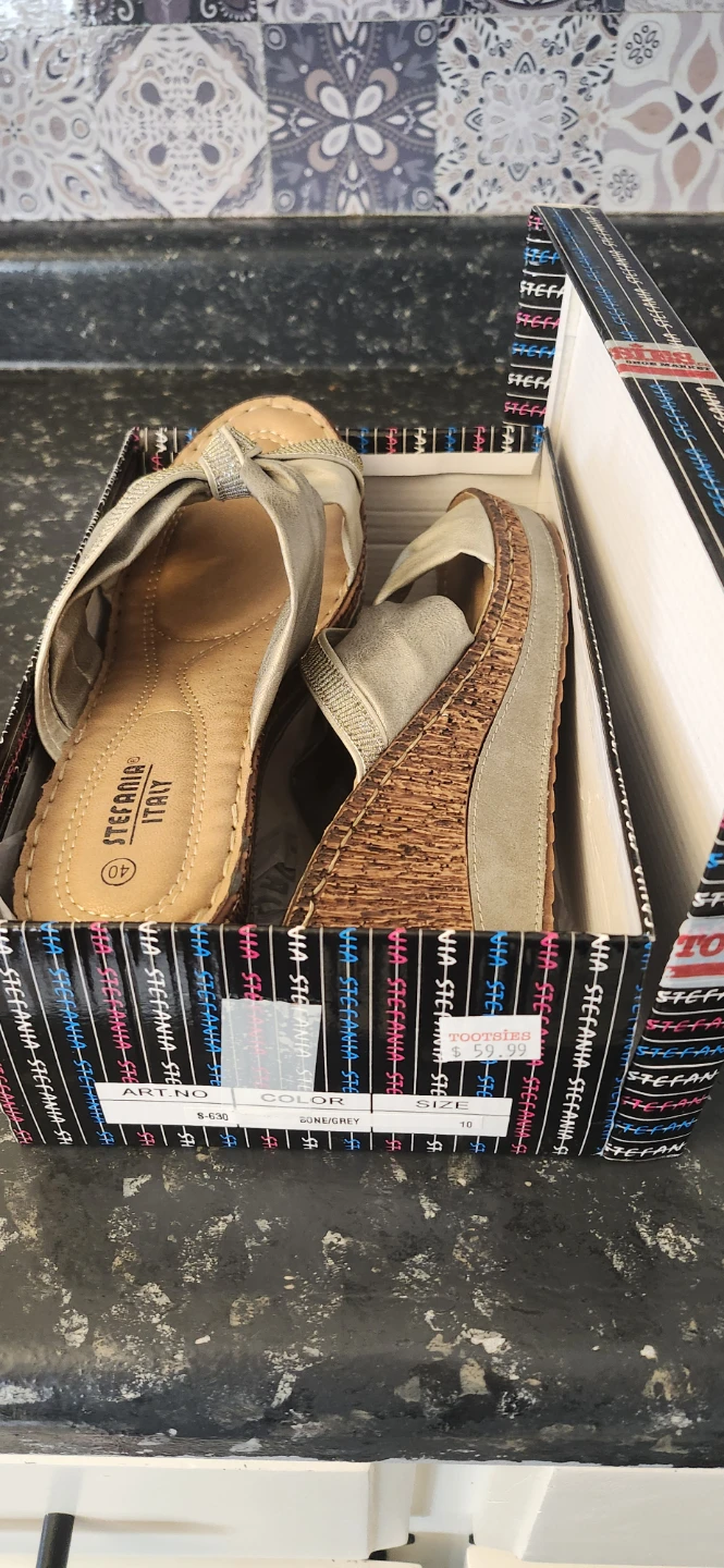 Stefania Italy Women's Wedge Sandals Size 40 - photo 3